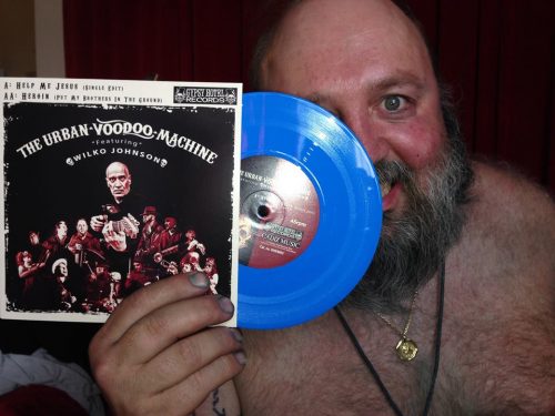 The Urban Voodoo Machine - Help Me Jesus / Heroin (Put My Brothers In The Ground) - The Late J-Roni-Moe shows us his Blue Vinyl